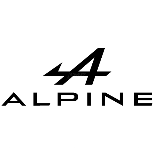 Sticker Alpine écriture et logo