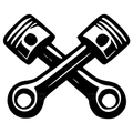 Sticker double pistons