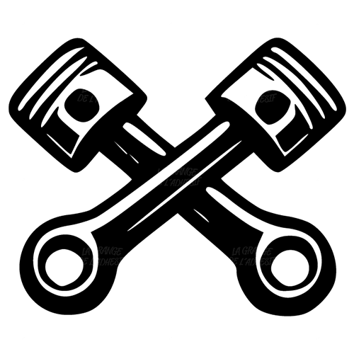 Sticker double pistons