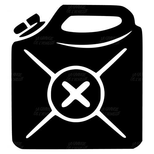 Sticker bidon essence