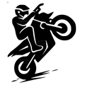 Sticker moto wheeling