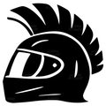 Sticker casque crête