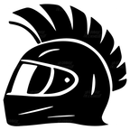 Sticker casque crête