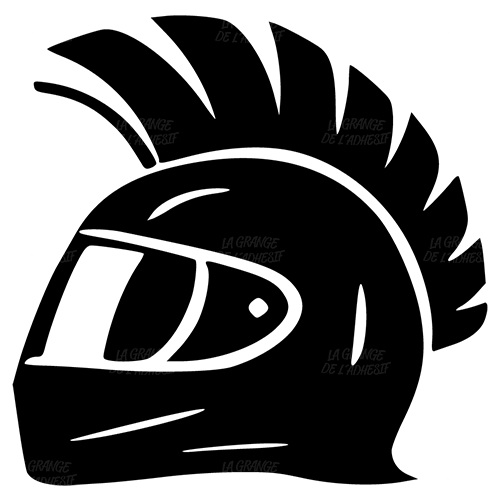 Sticker casque crête