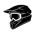 Sticker casque cross