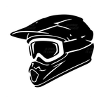 Sticker casque cross