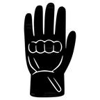 Sticker gant moto