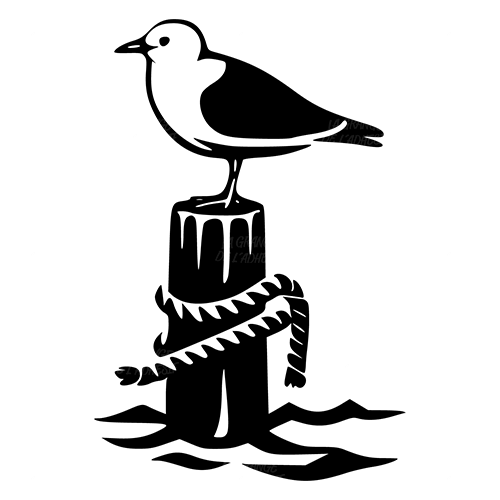 Sticker mouette