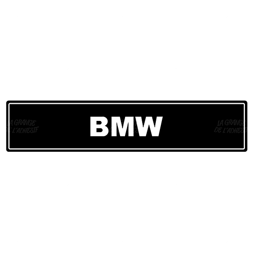 Plaque BMW