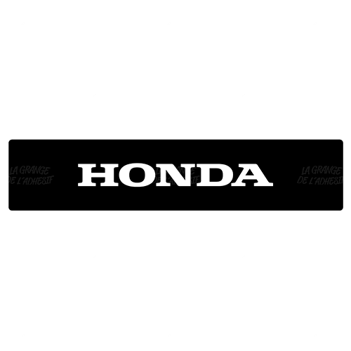 Plaque Honda écriture