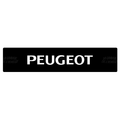 Plaque Peugeot écriture