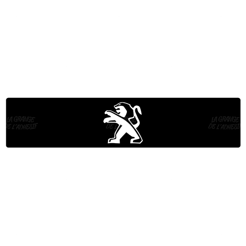 Plaque Peugeot logo