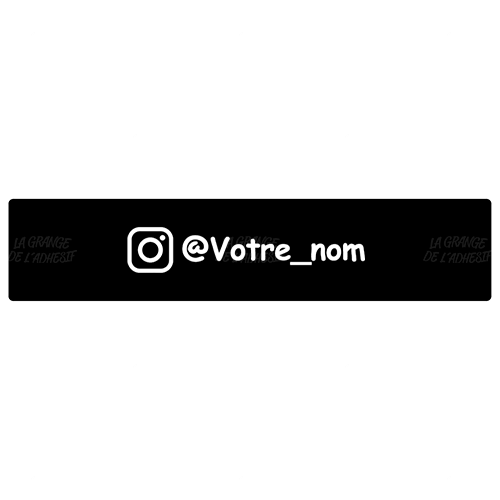 Plaque Instagram personnalisé