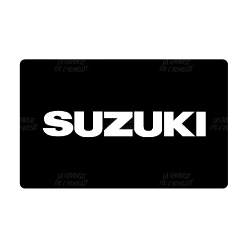 Plaque Suzuki écriture