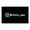 Plaque Instagram personnalisé