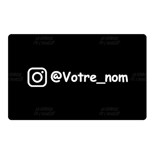 Plaque Instagram personnalisé